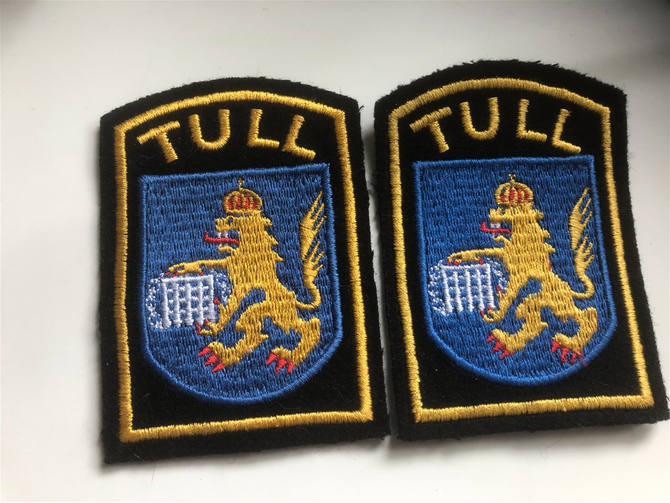 ärmmärken, broderade, äldre