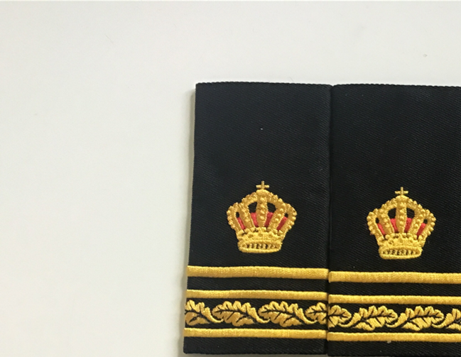 Inspektör med särskild tjänsteställning. Broderade