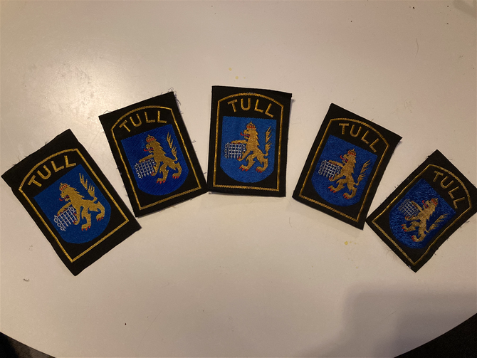 ärmmärken vävda, äldre